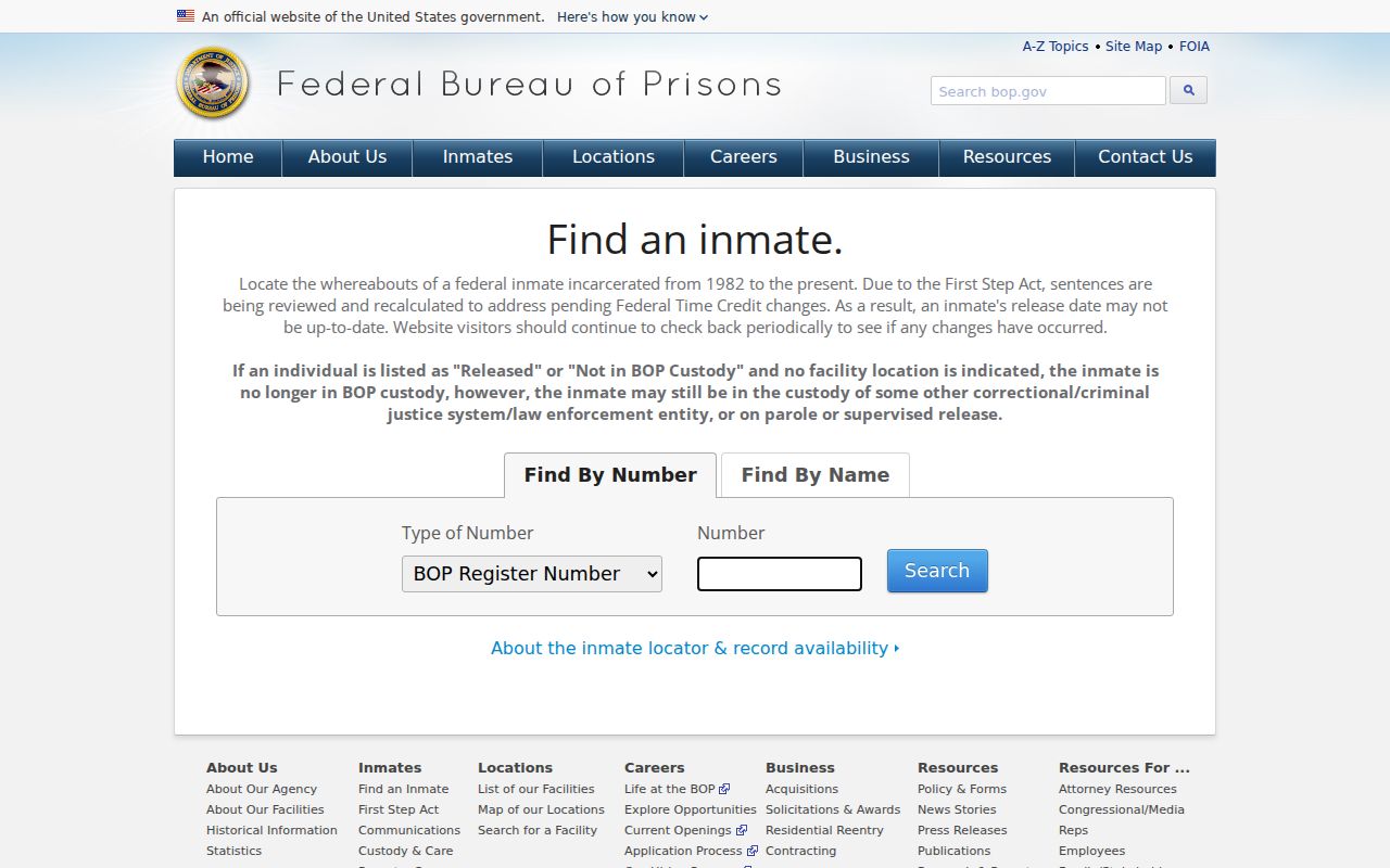Federal custody locator compared with Douglas County arrest records