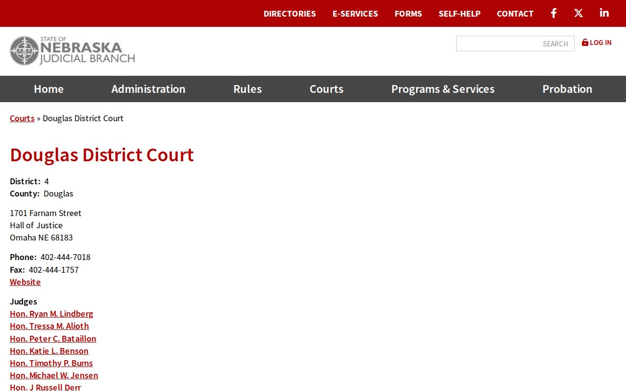 Douglas County criminal court cases at District Court