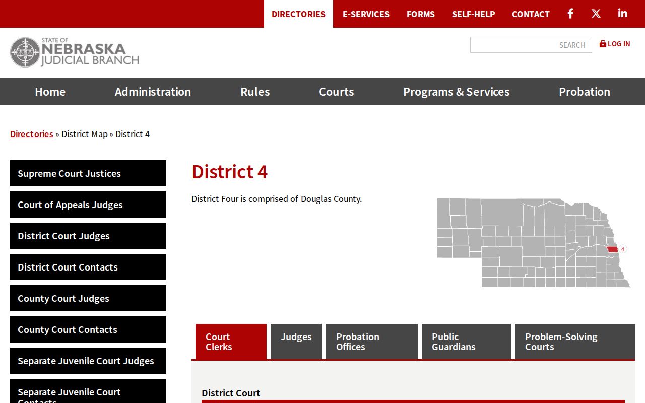 Douglas County criminal court case offices in Judicial District 4