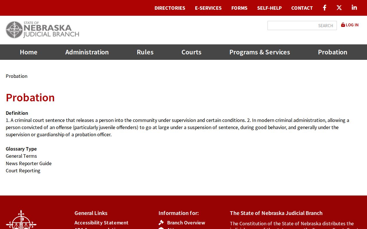 Douglas County criminal records and Nebraska probation services